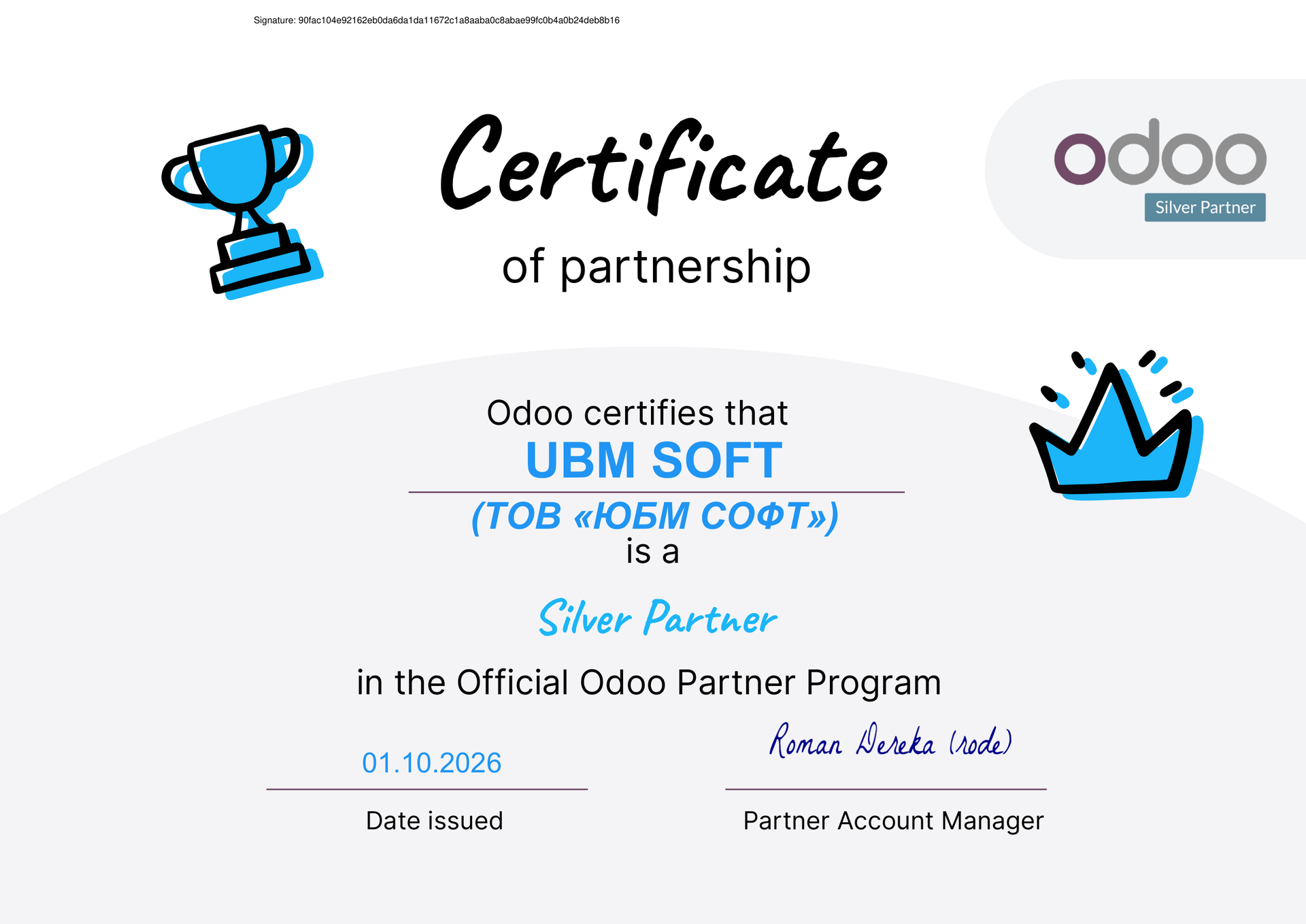 Odoo Silver Partner